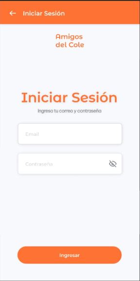 Inicio de sesión de Amigos del Cole
